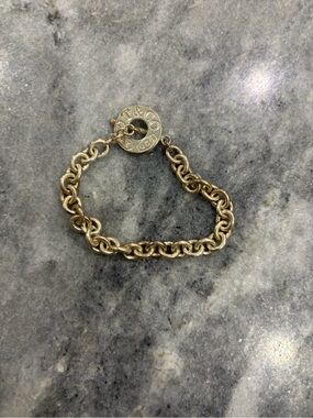 Tiffany & Co. Gold Double Link Toggle Bracelet